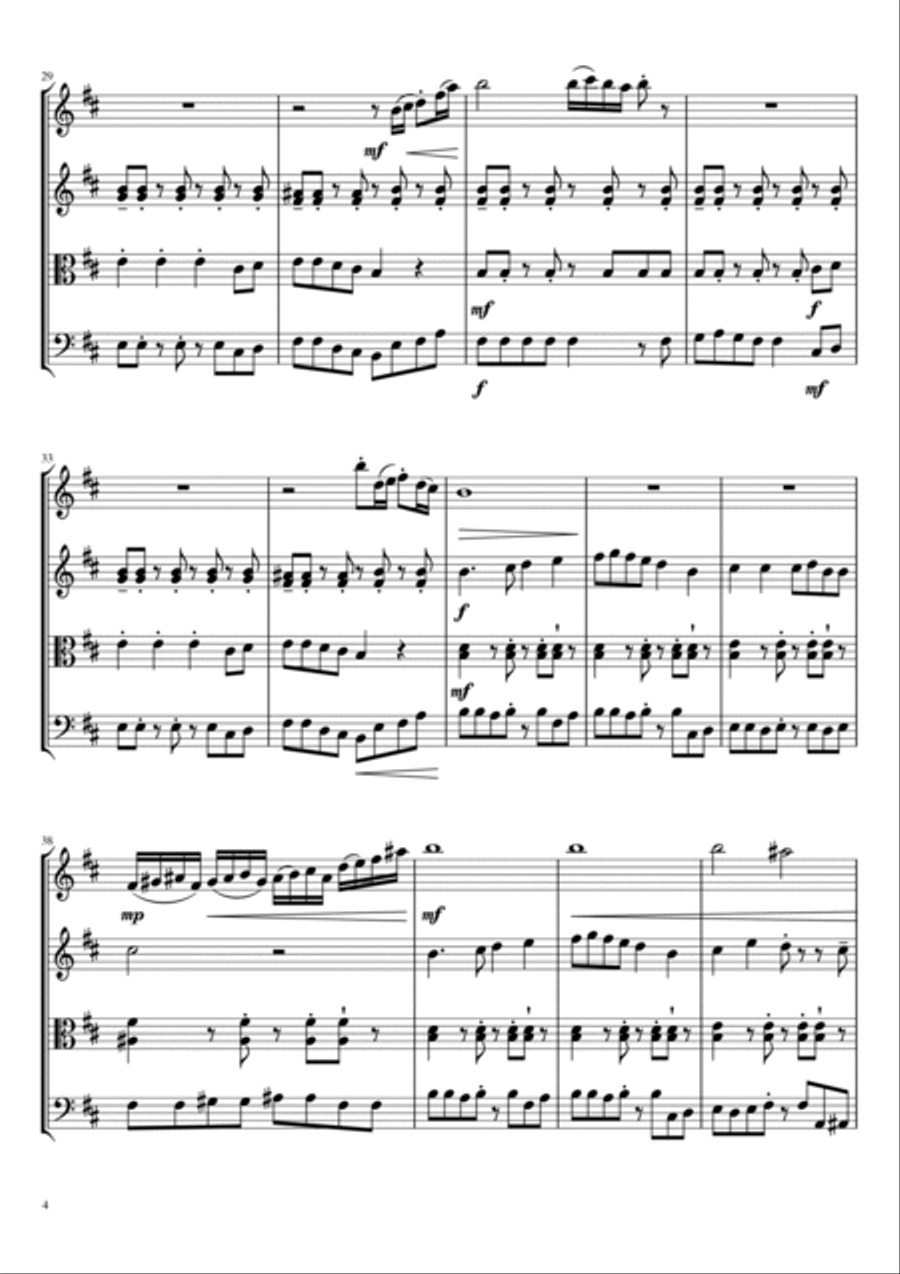Rasputin Rasputin String Quartet scores gallery preview page 4