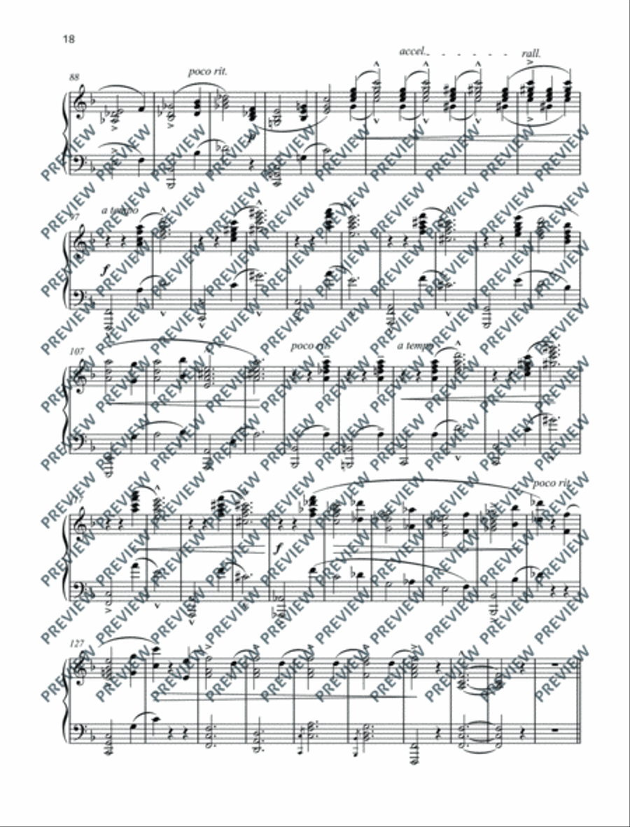 Three Fours Piano Solo scores gallery preview page 19