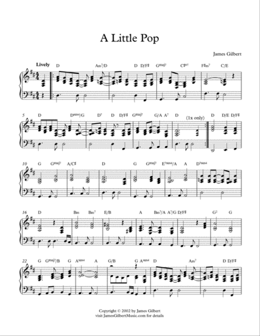 A Little Pop A Little Pop Piano Solo scores gallery preview page 2