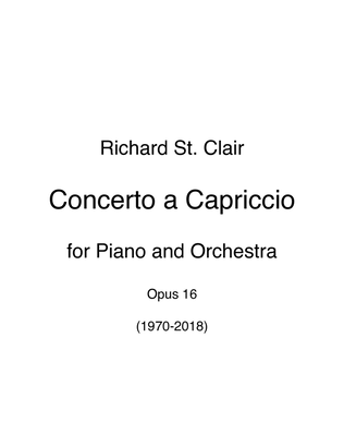 Concerto a Capriccio (Concerto on a Lark) for Piano and Orchestra (Complete Full Score and Instrume