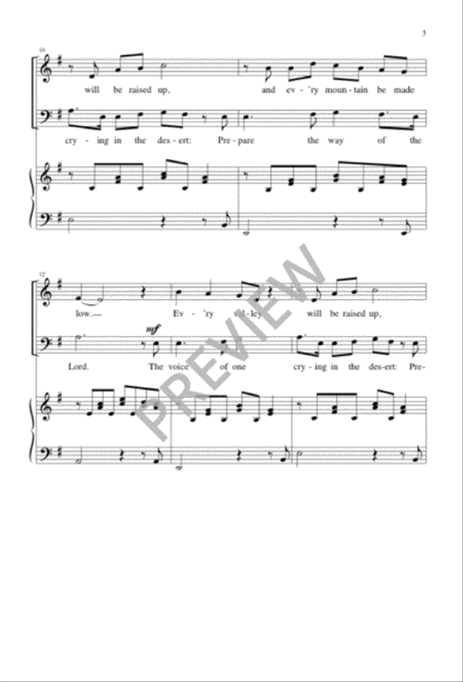 A Voice in the Desert 3-Part scores gallery preview page 3