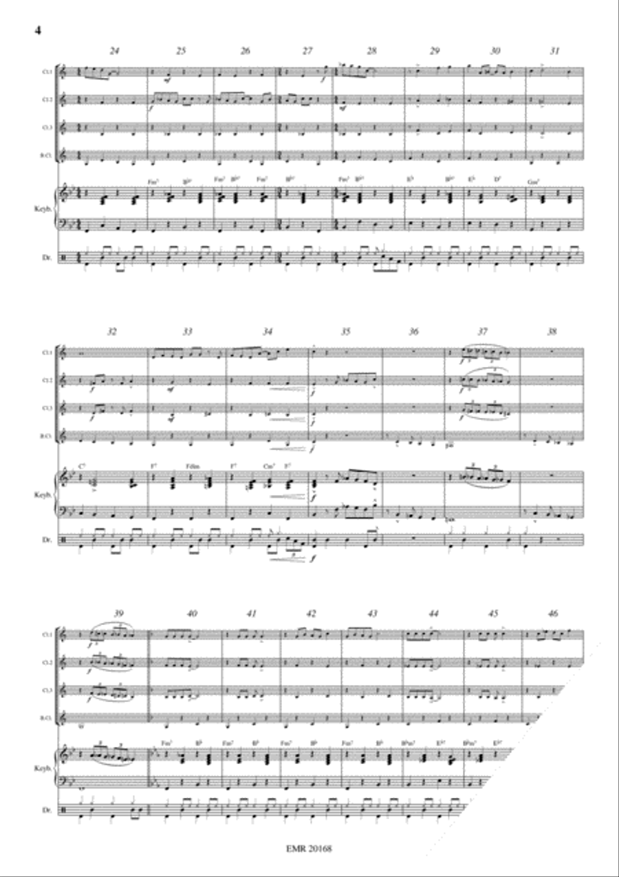 Fascinating Rhythm Clarinet Quartet scores gallery preview page 4