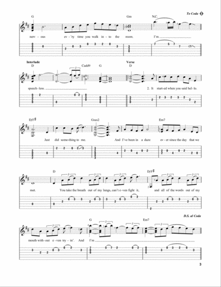 Speechless Acoustic Guitar scores gallery preview page 3