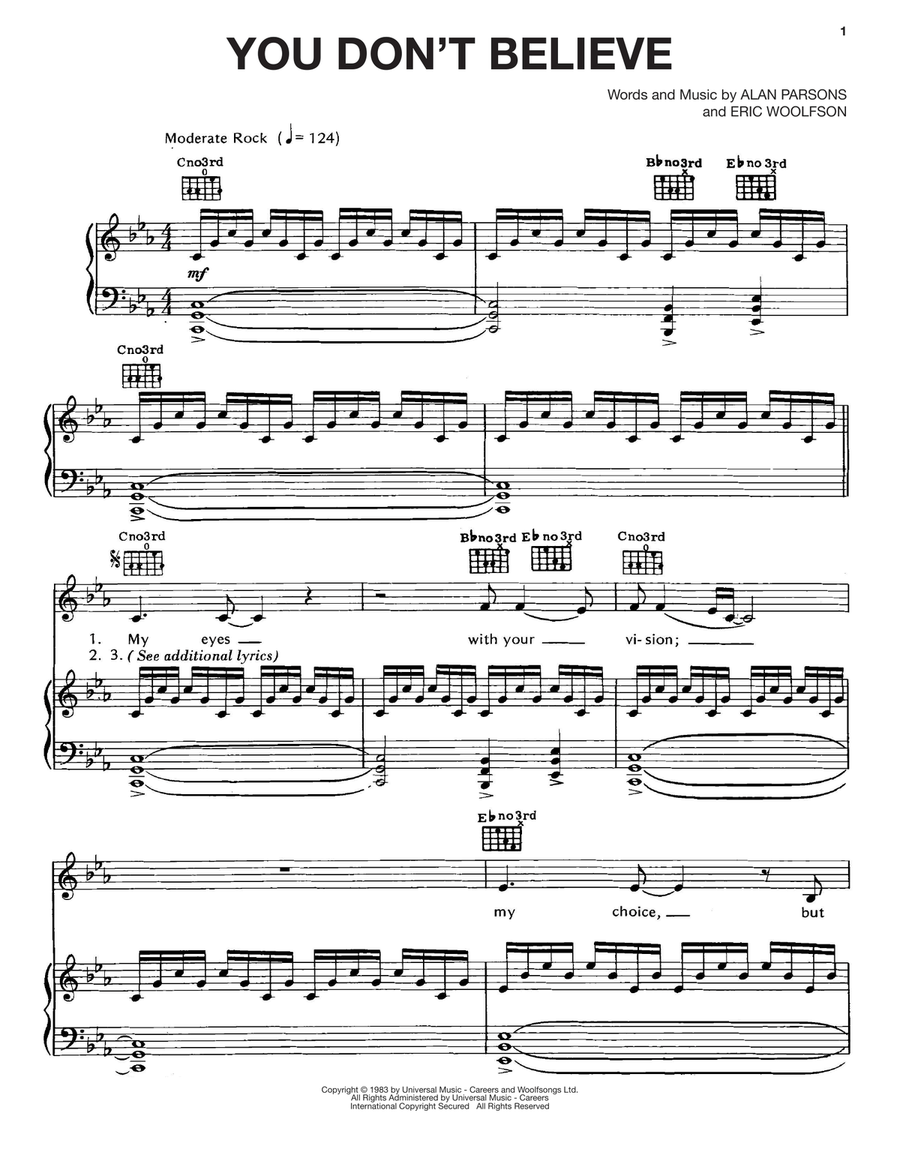 You Don't Believe Acoustic Guitar scores gallery preview page 1