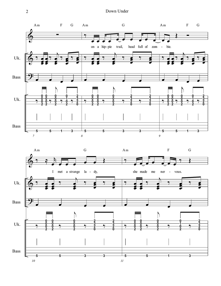 Down Under Small Ensemble scores gallery preview page 2
