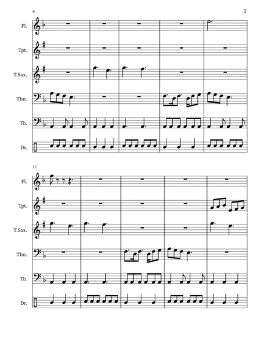 Stormy Seas Small Ensemble scores gallery preview page 2