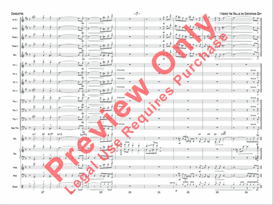 I Heard the Bells on Christmas Day Jazz Ensemble scores gallery preview page 18