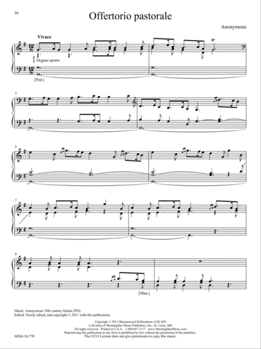 17th and 18th Century Organ Voluntaries for Manuals and Manuals with Pedal Points Organ scores gallery preview page 11
