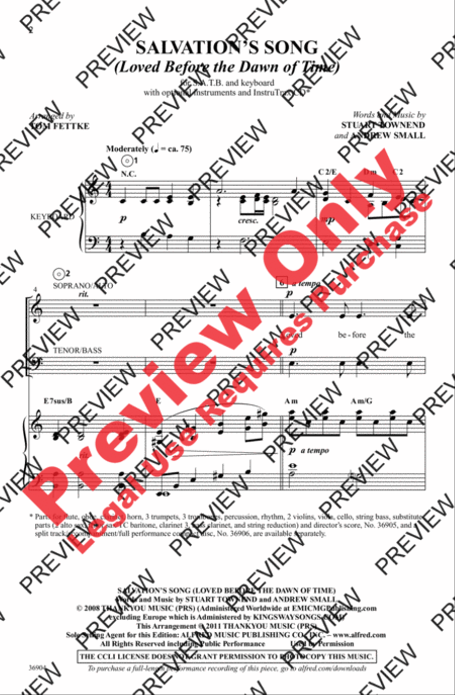 Salvation's Song 4-Part scores gallery preview page 2