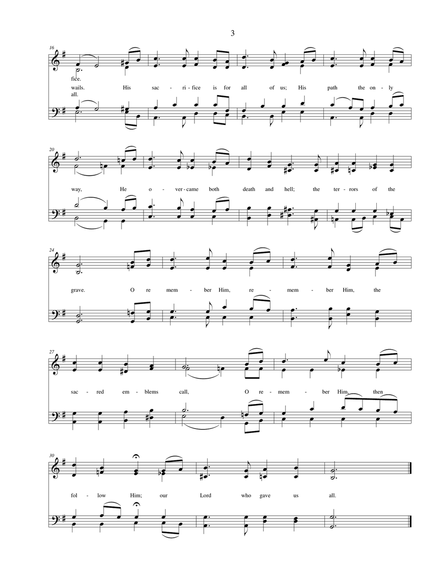 Hymns for Easter - 28 original hymns for SATB voices 4-Part scores gallery preview page 6