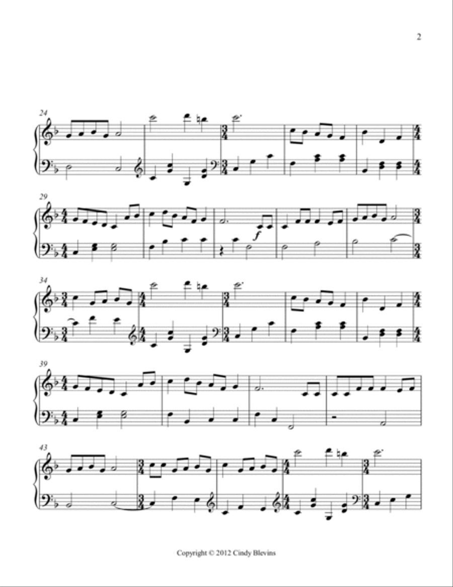 The Twelve Days of Christmas, for Lever or Pedal Harp Pedal Harp scores gallery preview page 3