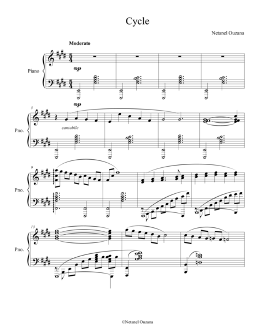 Four Pieces Four Pieces Piano Solo scores gallery preview page 1