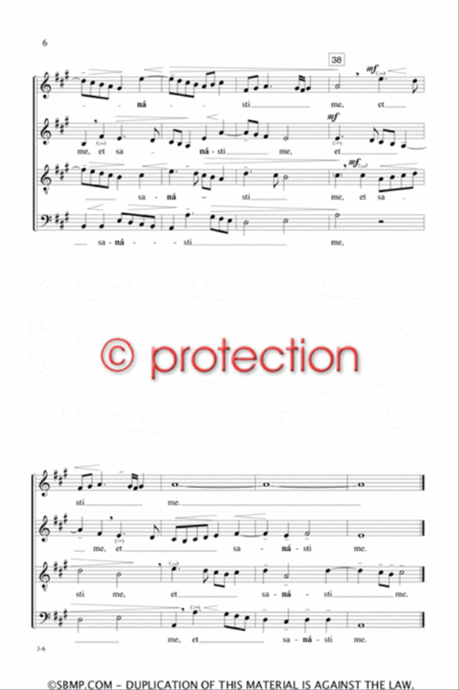 Exaltabo te - SATB Octavo 4-Part scores gallery preview page 5