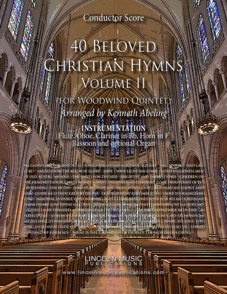 40 Beloved Christian Hymns Volume II (for Woodwind Quintet and optional Organ) image number null