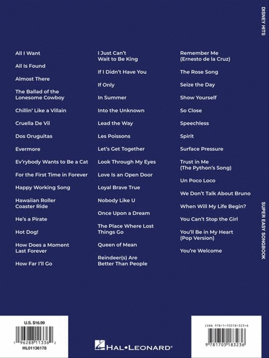 Disney Hits – Super Easy Songbook Easy Piano scores gallery preview page 7