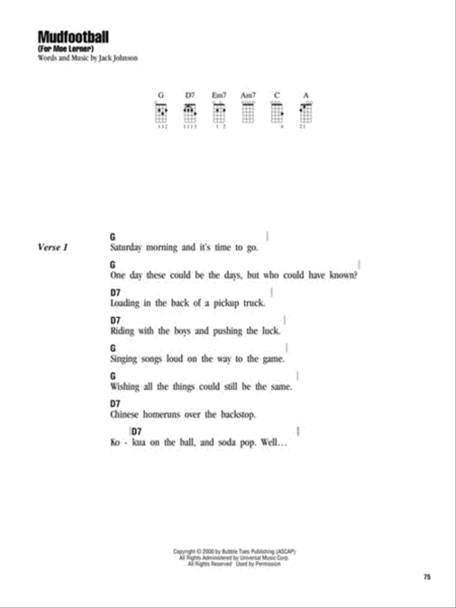 Jack Johnson – Strum & Sing Ukulele scores gallery preview page 6