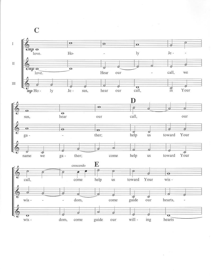 Three Short Pieces for Choir (a cappella) A Cappella scores gallery preview page 3