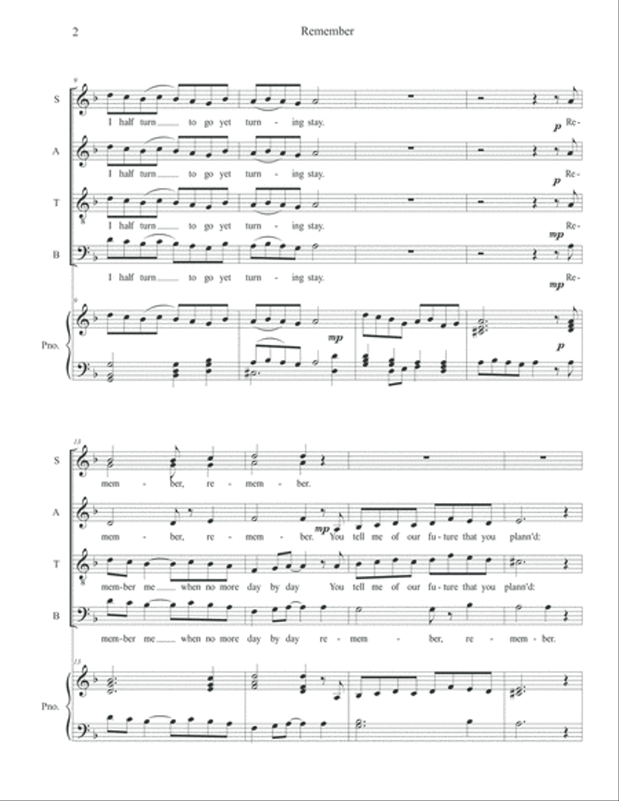 Remember 4-Part scores gallery preview page 4