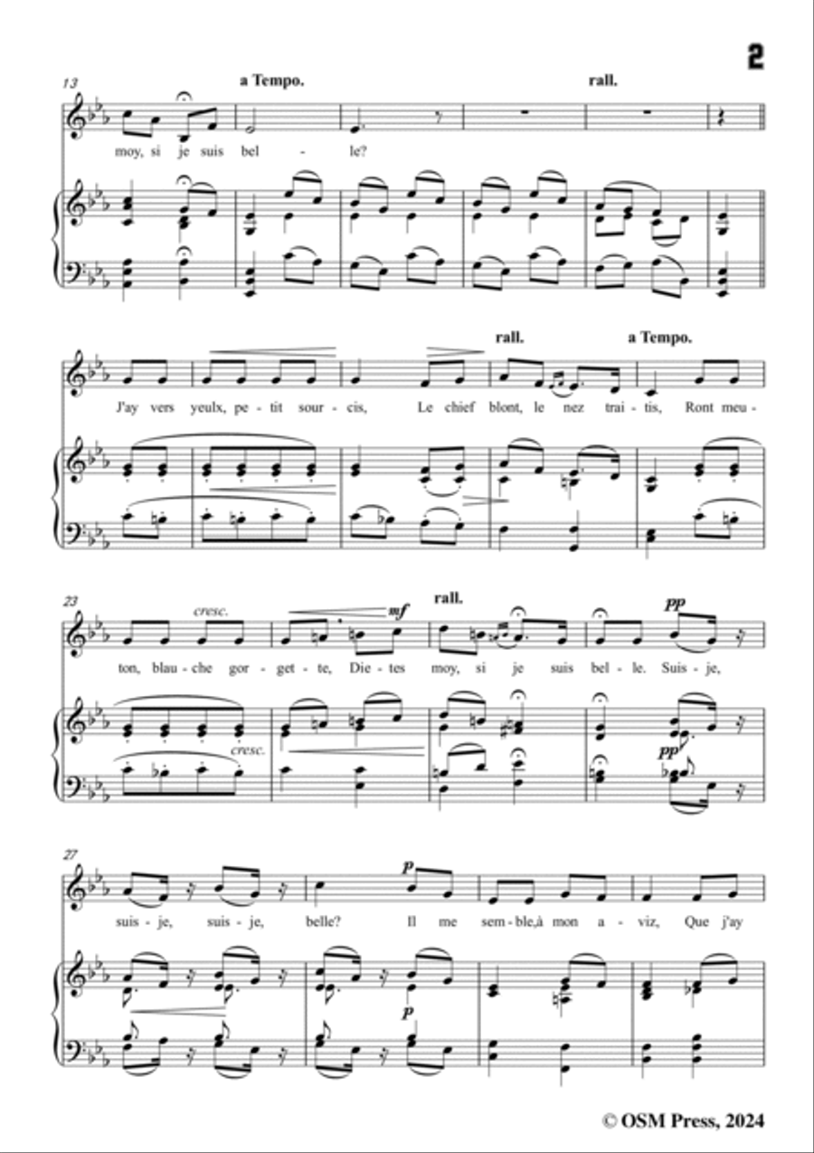B. Godard-Suis-je belle?in E flat Major,Op.24 No.1 Voice scores gallery preview page 3
