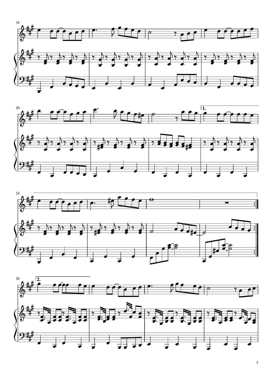 Those Were The Days Violin Solo scores gallery preview page 2