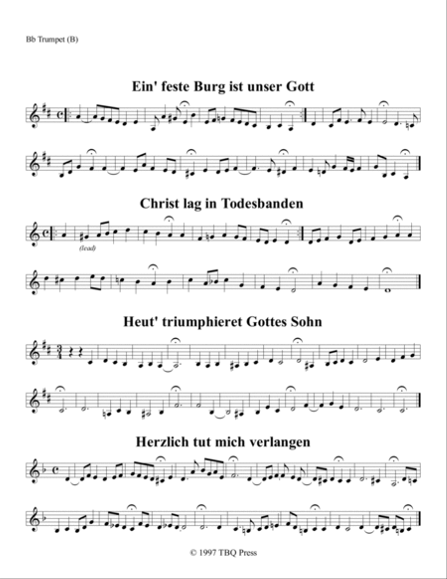 Four Chorales Brass Ensemble scores gallery preview page 3