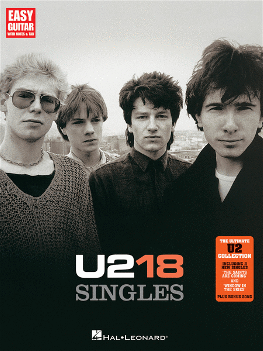 U2 – 18 Singles Guitar Tablature scores gallery preview page 1