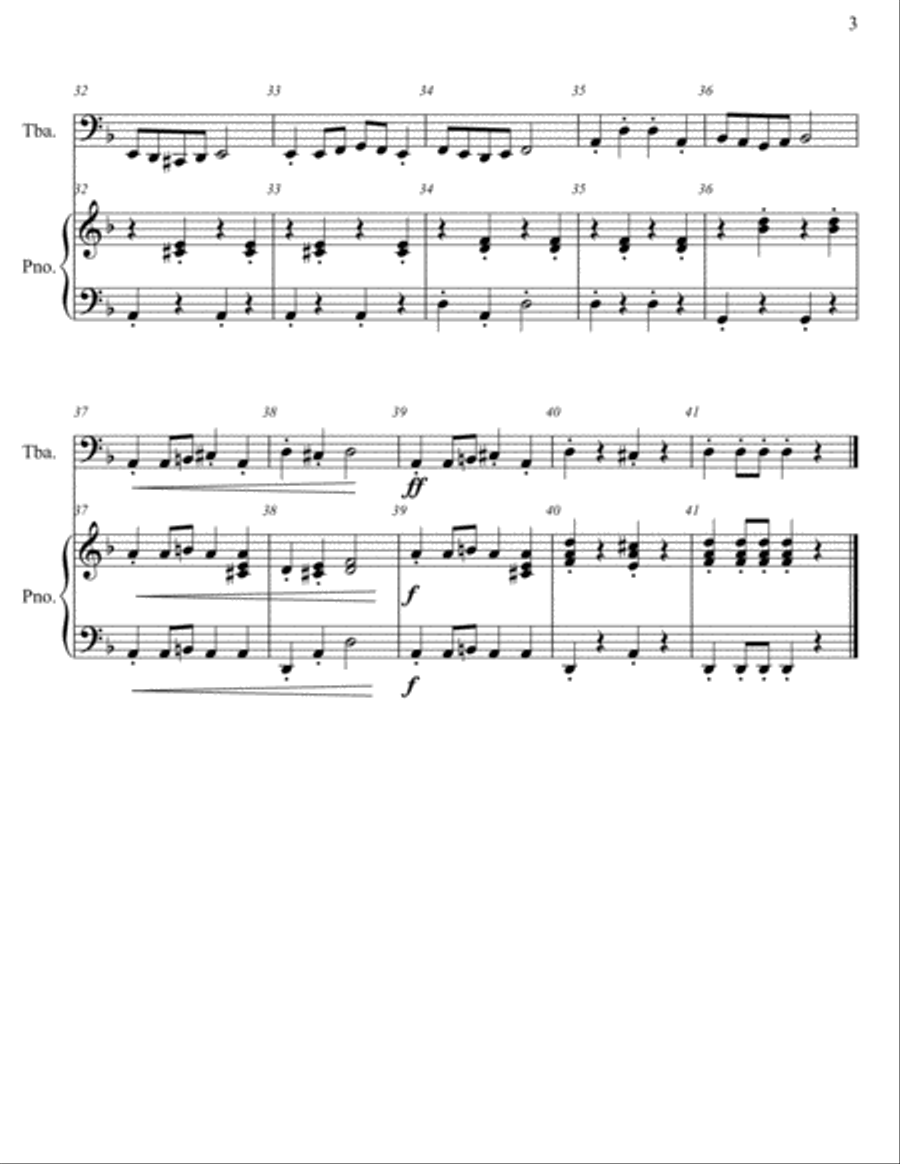 Down in the Dungeon - Tuba Tuba scores gallery preview page 4