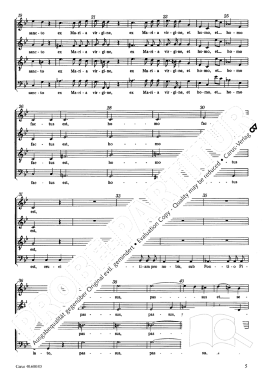 Missa brevis Sti. Joannis de Deo (Kleine Orgelsolomesse) 4-Part scores gallery preview page 6