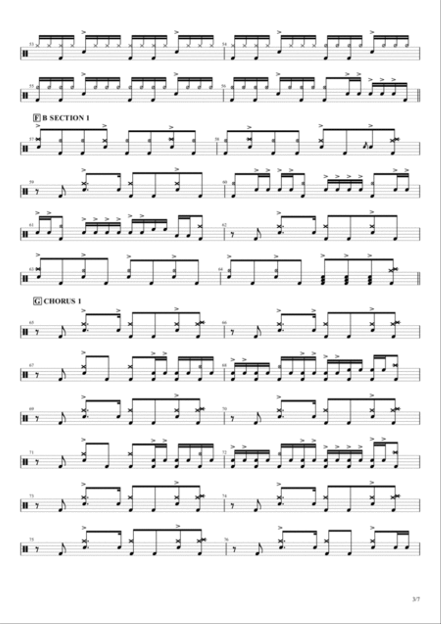 Everlong Drum Set scores gallery preview page 3