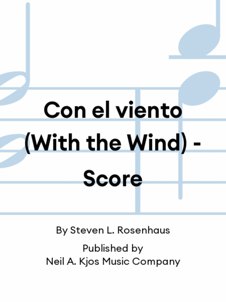 Con el viento (With the Wind) - Score