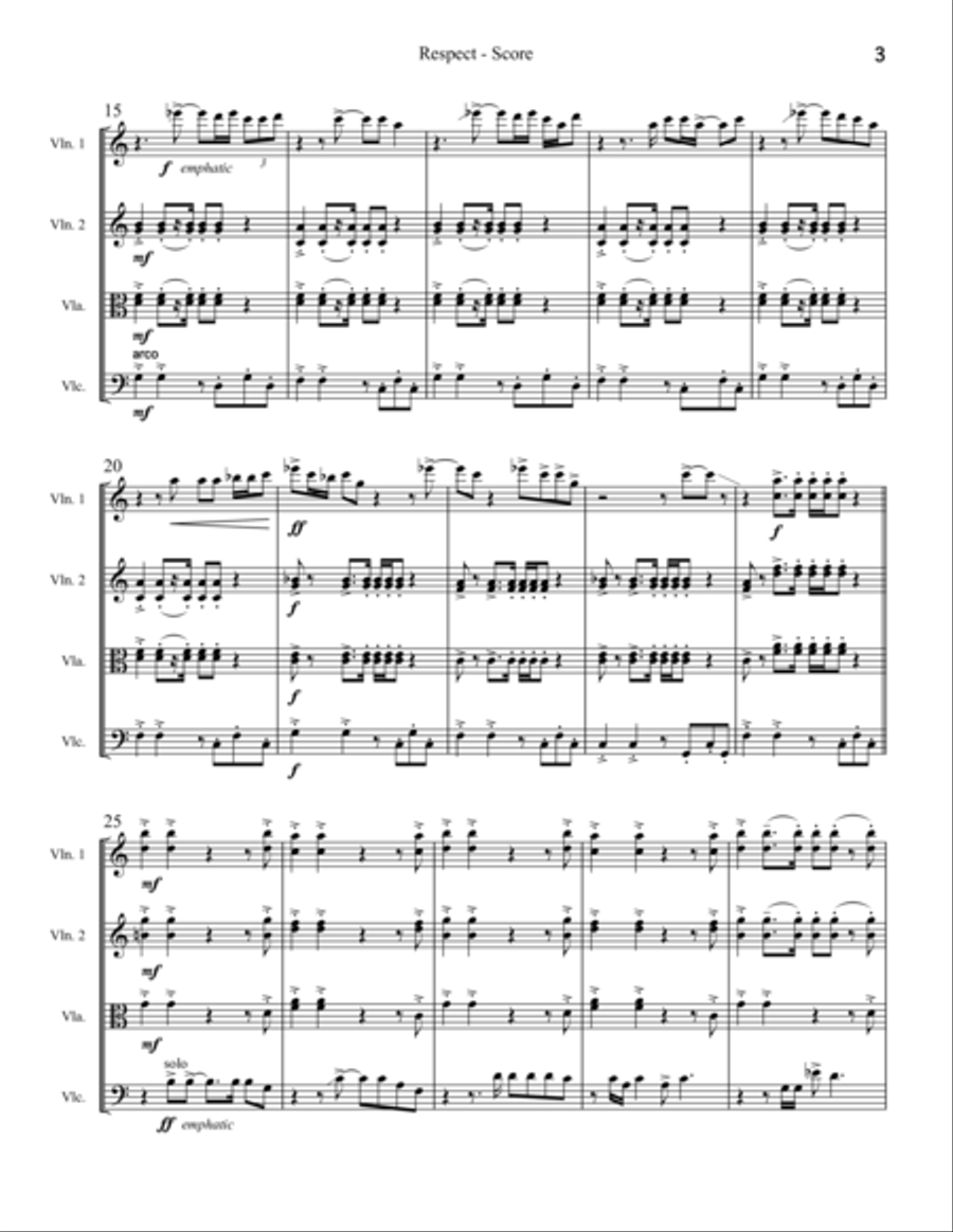 Respect String Quartet scores gallery preview page 3
