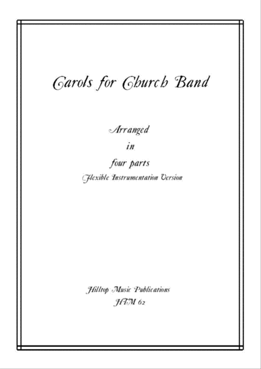 Carols for a Church Band Large Ensemble scores gallery preview page 1