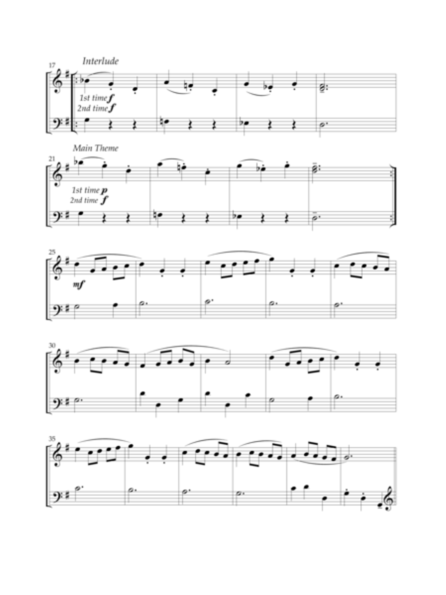 Minuet In G - EASY! Easy Piano scores gallery preview page 3