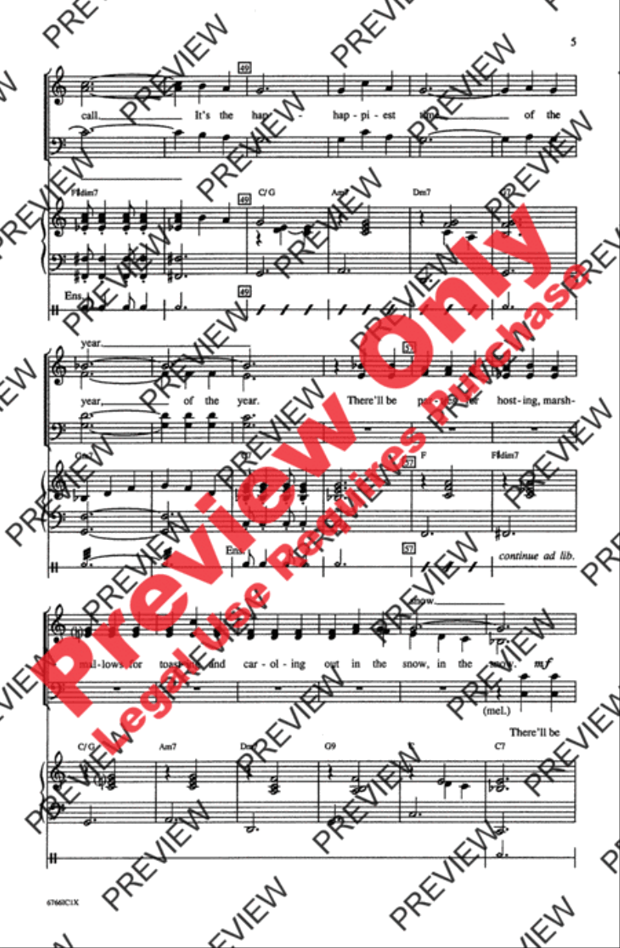 It's the Most Wonderful Time of the Year 4-Part scores gallery preview page 5