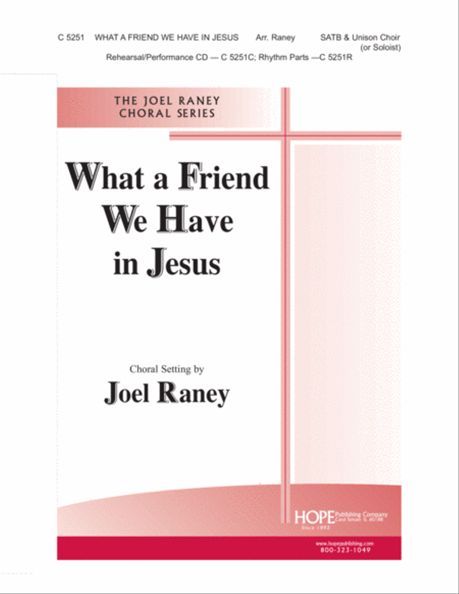 What a Friend We Have in Jesus 4-Part scores gallery preview page 1