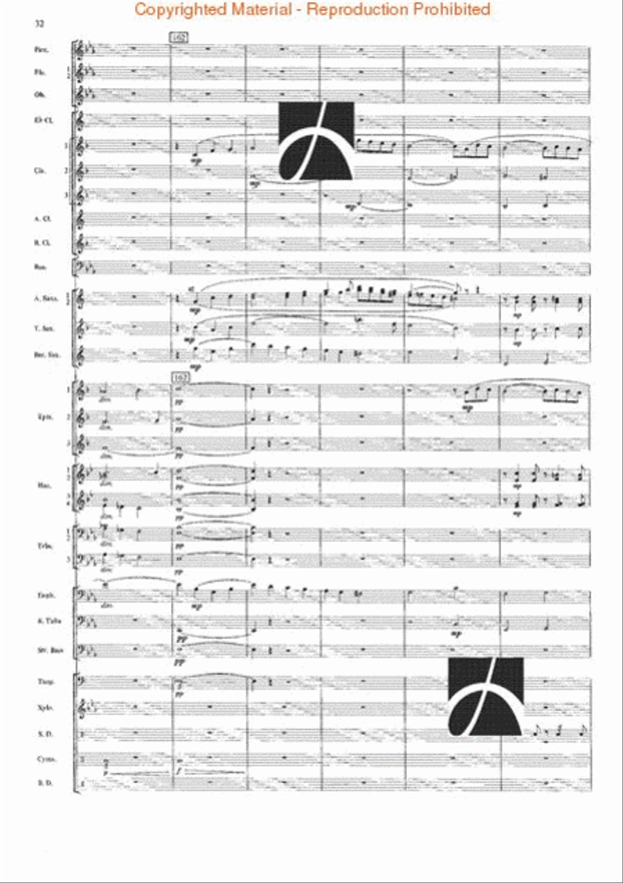 The Seventh Night of July Concert Band scores gallery preview page 29