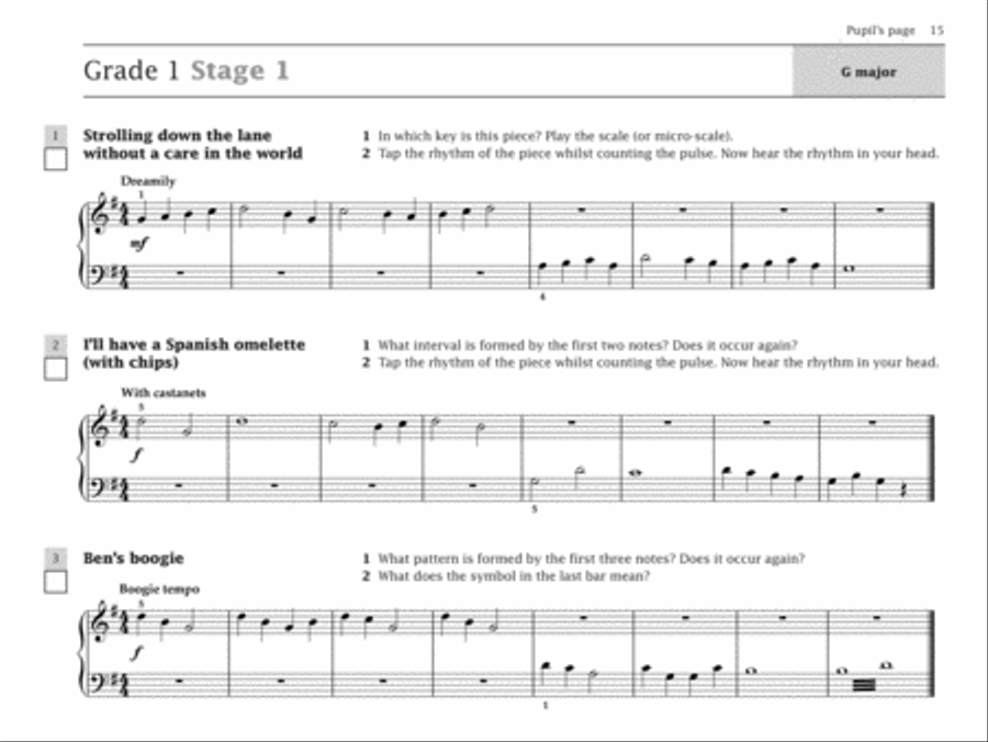 Improve Your Sight-reading! Piano Duet, Grade 0-1 Piano Method scores gallery preview page 3