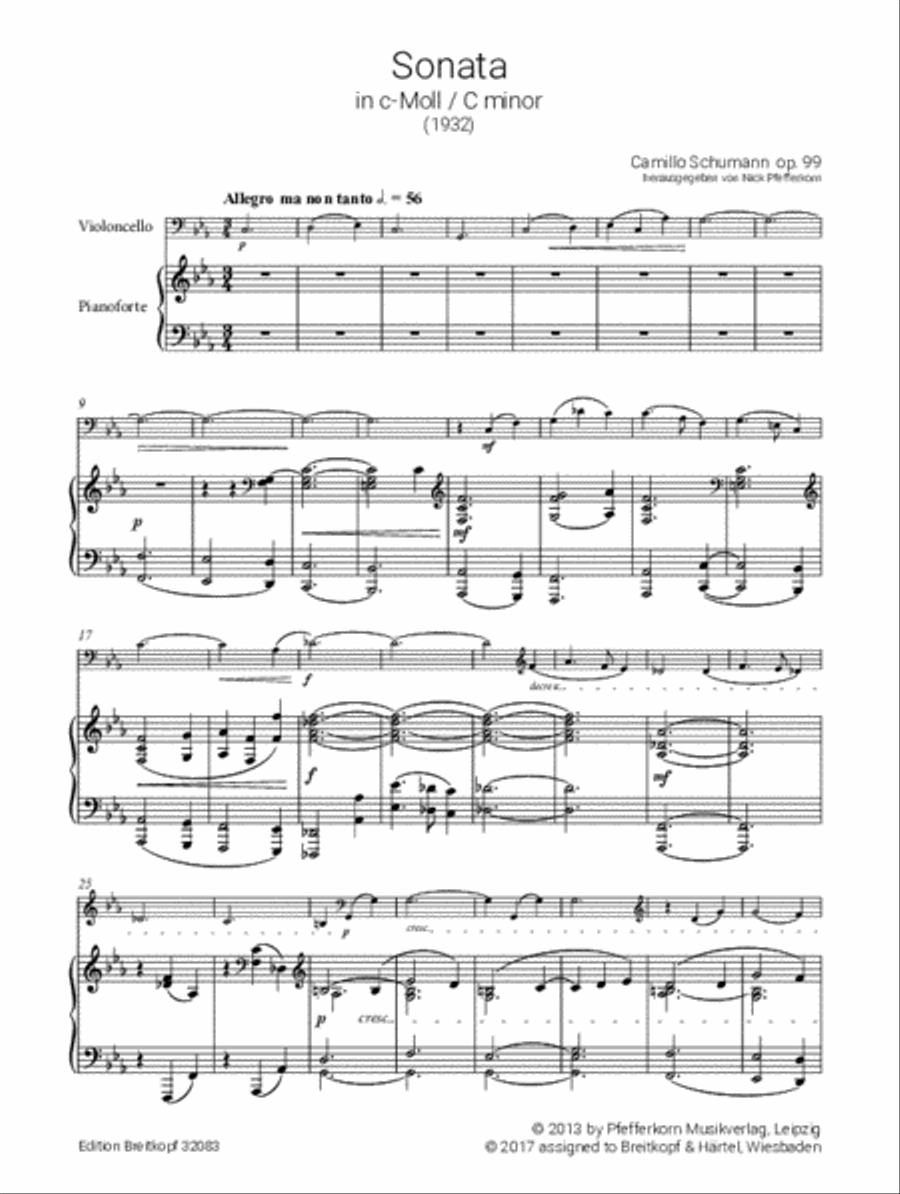 Violoncello Sonatas Piano Accompaniment scores gallery preview page 2