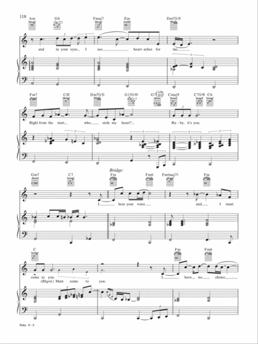 Ruby Piano, Vocal, Guitar scores gallery preview page 3