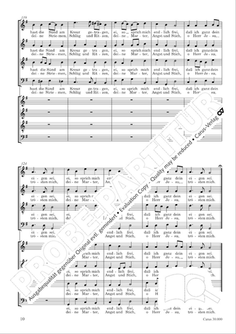 J.L. Bach: The complete motets Choir scores gallery preview page 17