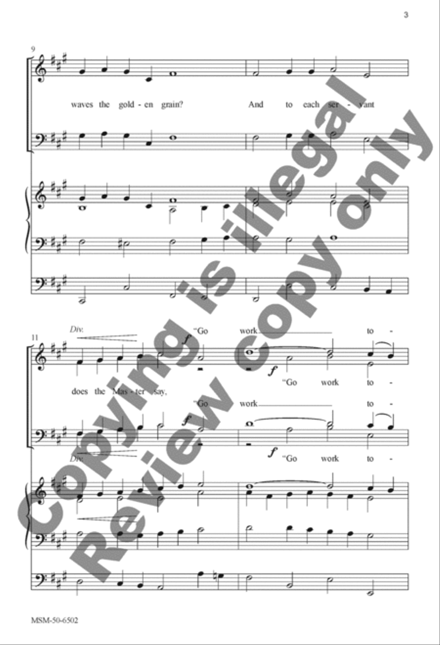 Come Labor On Come Labor On 4-Part scores gallery preview page 4