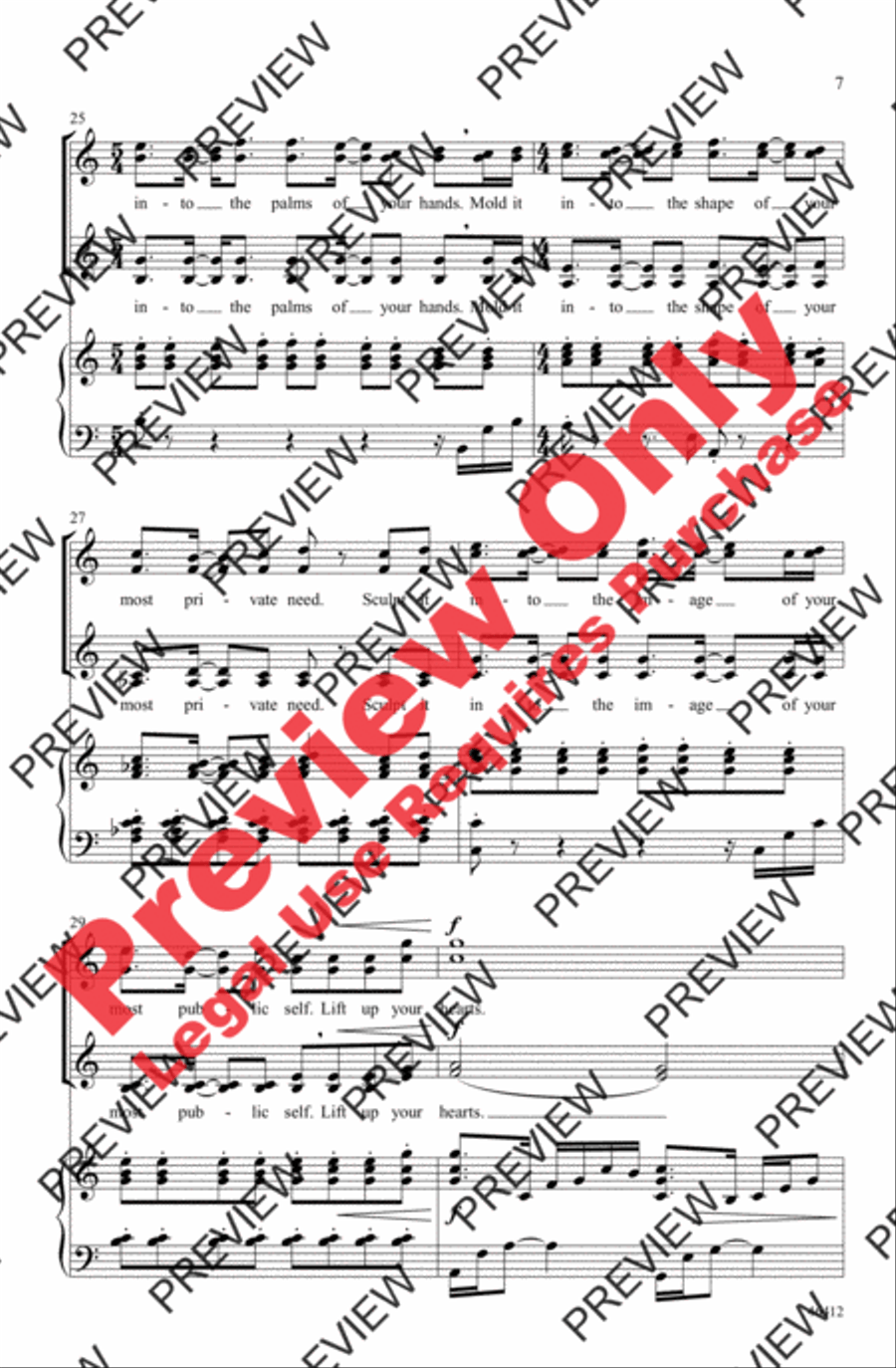 On the Pulse of Morning Women's Choir scores gallery preview page 7