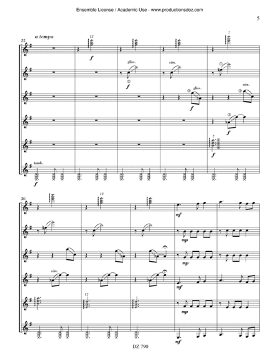 Railaway Guitar Ensemble scores gallery preview page 5