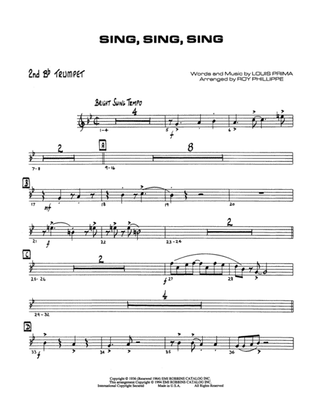 Book cover for Sing, Sing, Sing: 2nd B-flat Trumpet