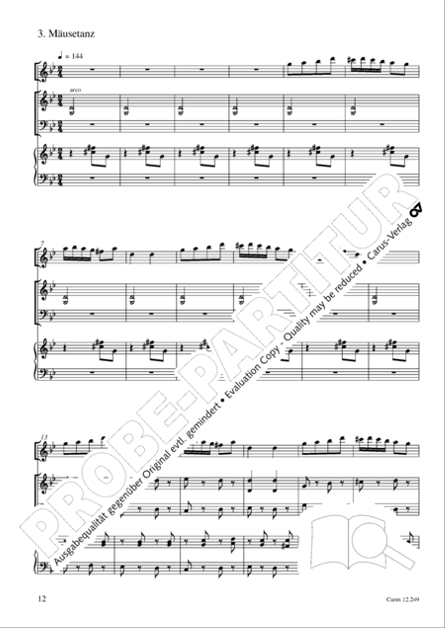 Mause in der Michaelskirche 4-Part scores gallery preview page 13
