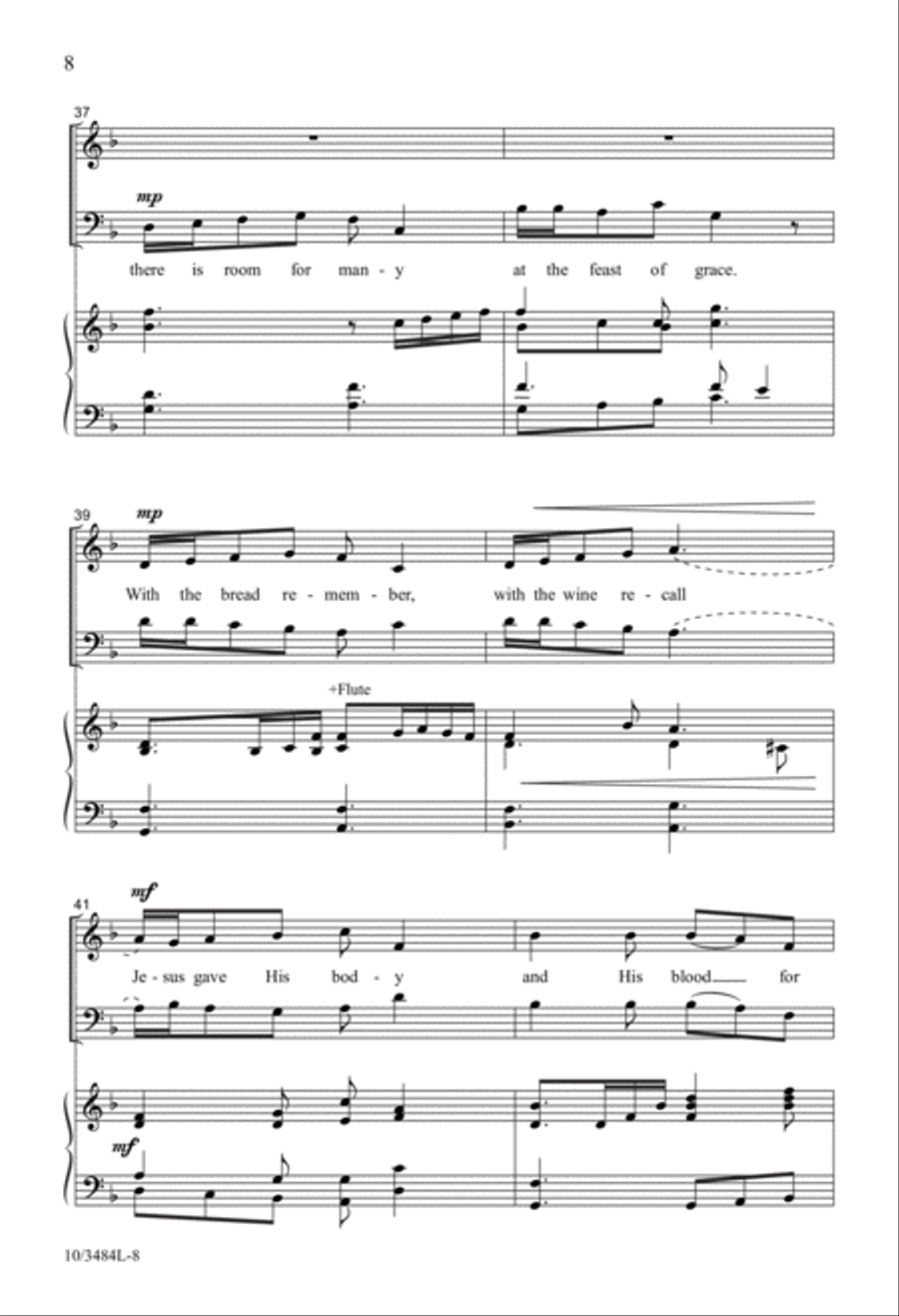 One at the Feast One at the Feast 2-Part scores gallery preview page 8