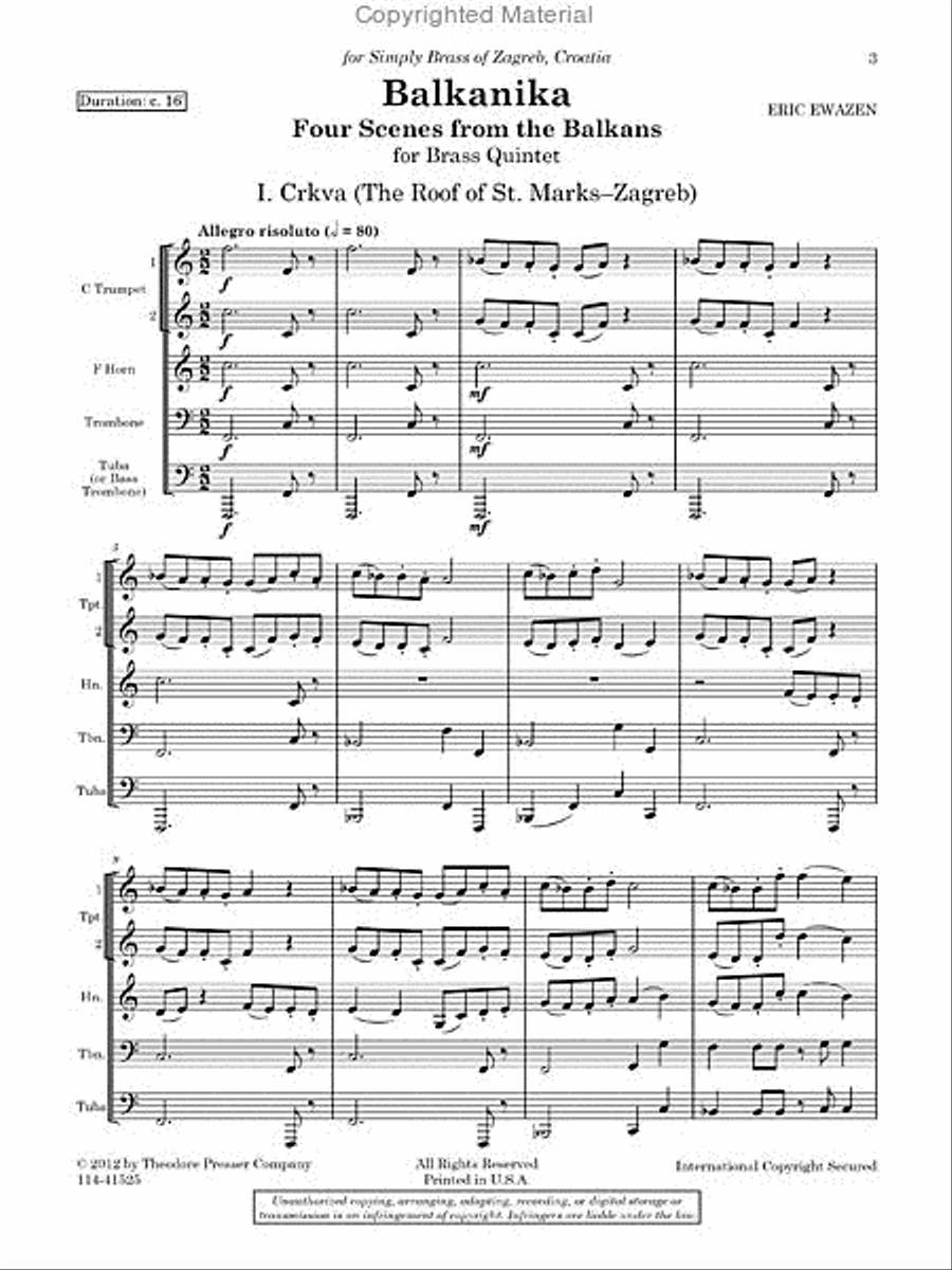Balkanika Chamber Music scores gallery preview page 2