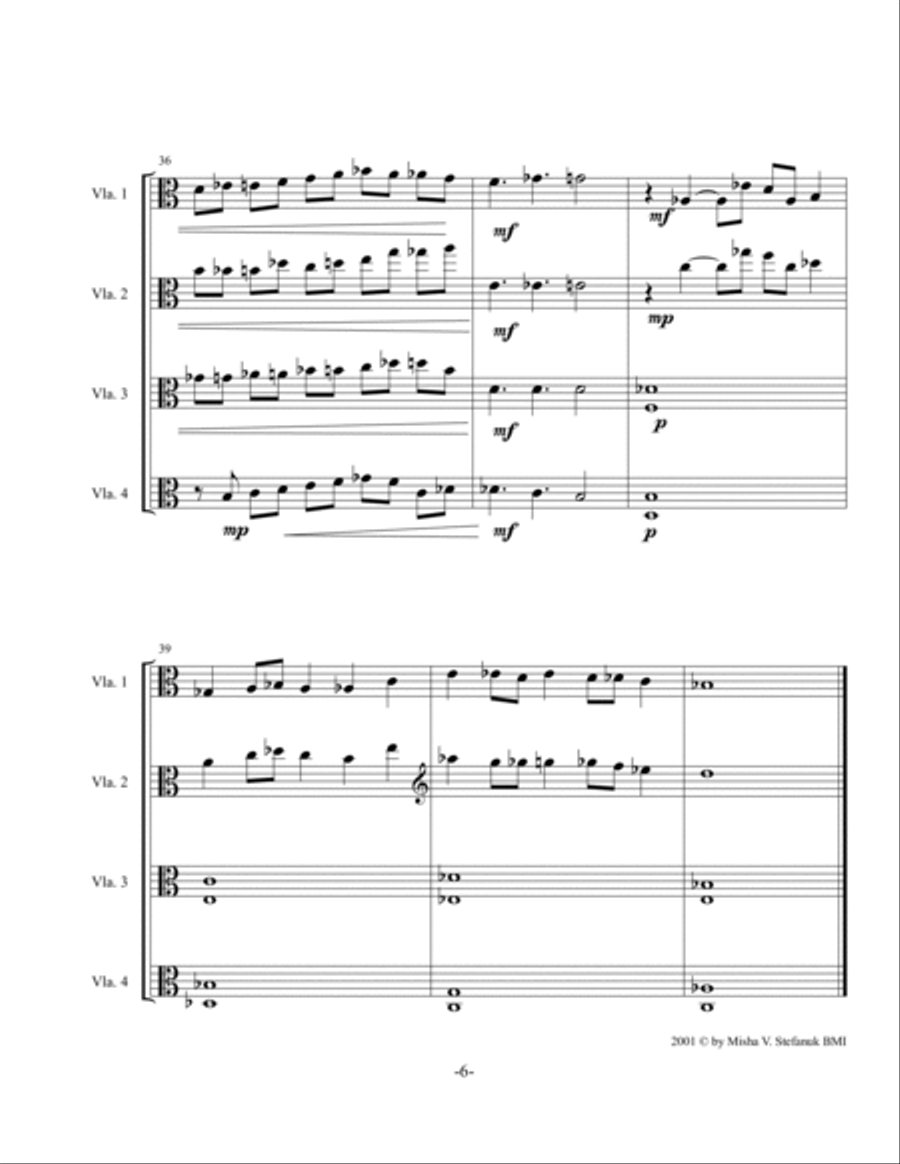 4U String Quartet scores gallery preview page 6