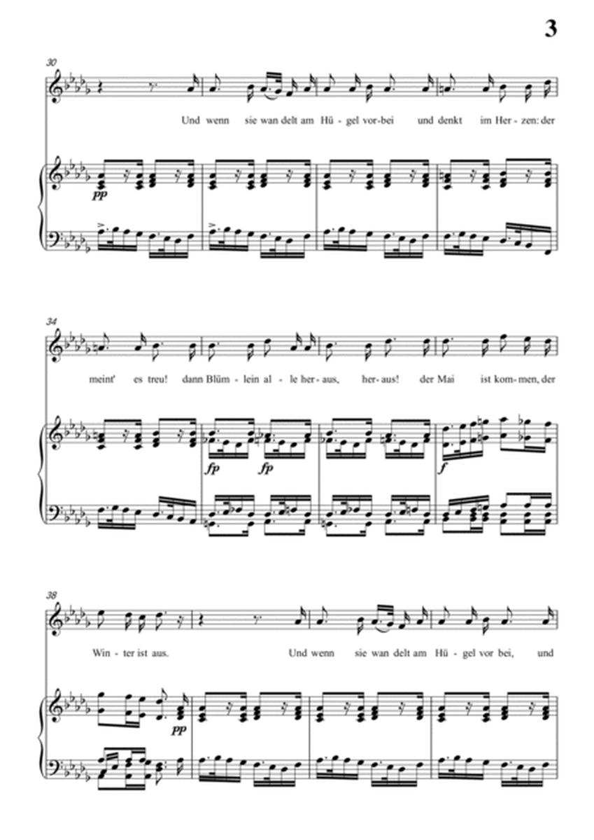 Schubert-Trockne Blumen,Op.25 No.18 in #C minor,for Vocal and Piano