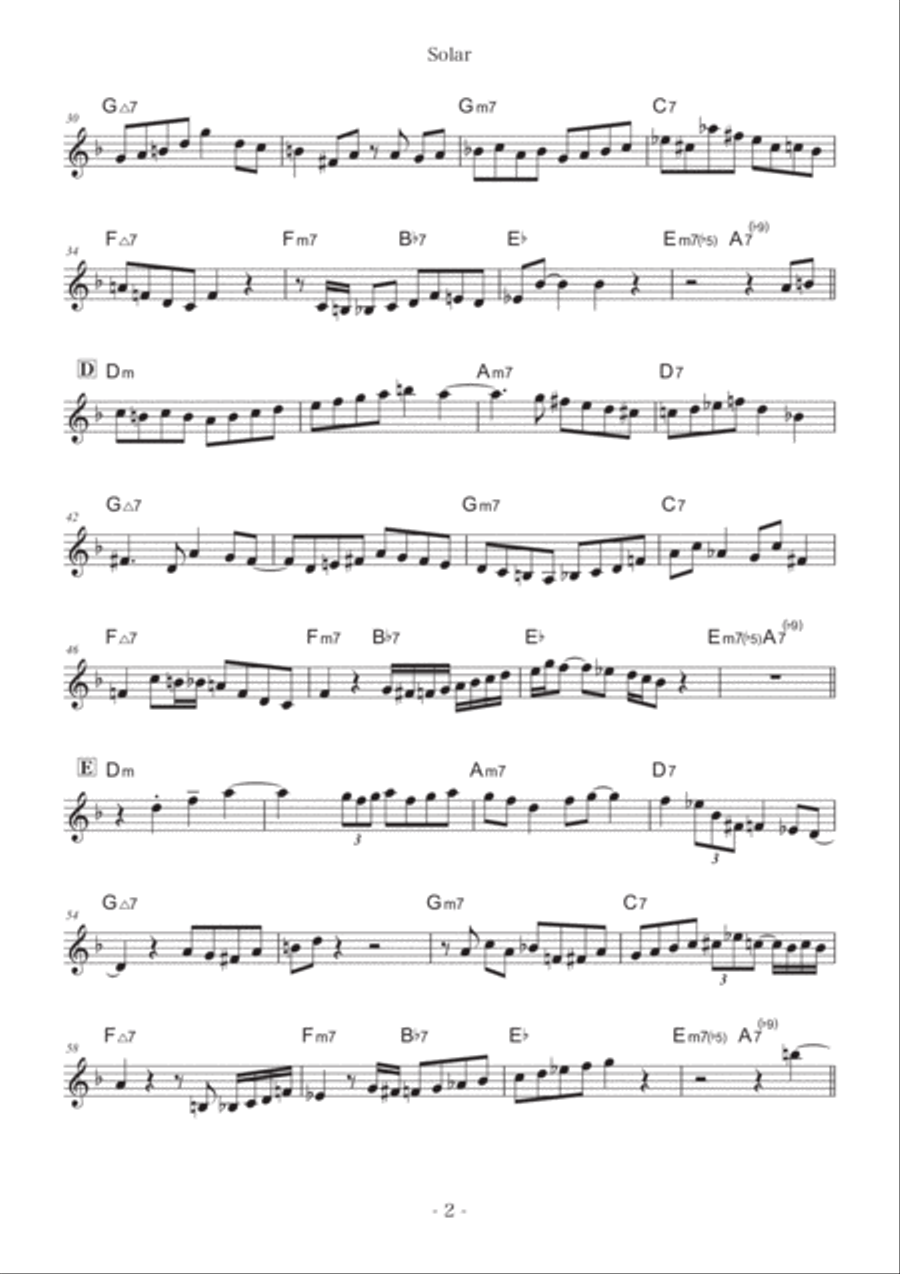 Solar B-Flat Trumpet scores gallery preview page 2